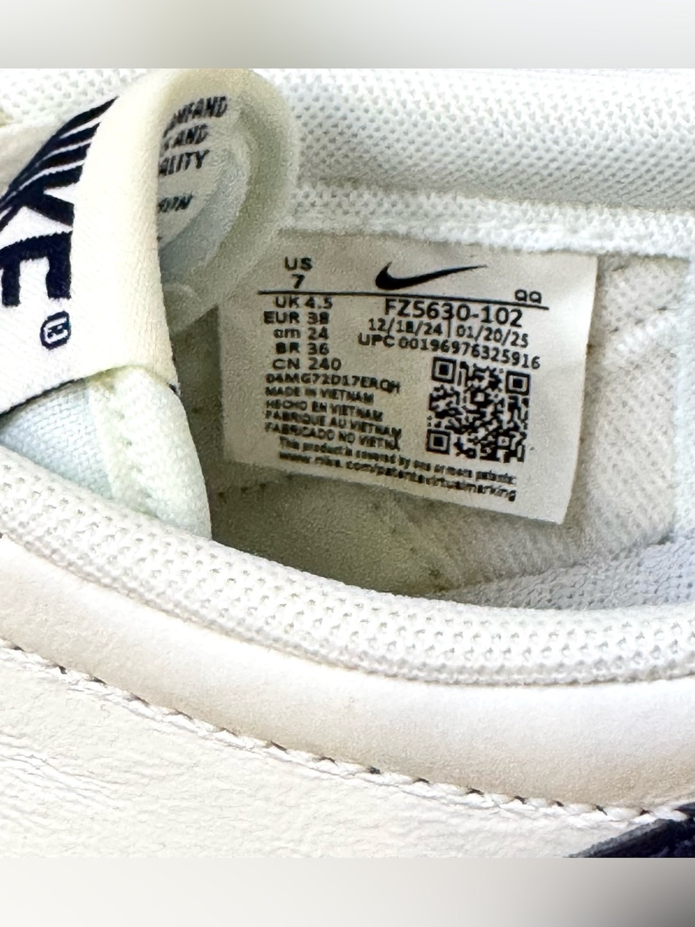 Nike Killshot 2 Sneakers Navy White Gum Sole Women’s 7 NIB Classic Minimalist - Picture 7 of 8